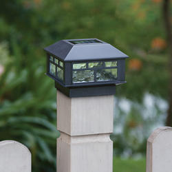 Menards solar deals deck post lights