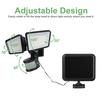 Patriot Lighting® LED Solar Dual Head Motion Sensor Outdoor Security Flood Light