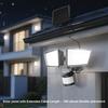 Patriot Lighting® LED Solar Dual Head Motion Sensor Outdoor Security Flood Light