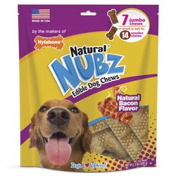 Nylabone Natural NUBZ Jumbo Bacon Dog Treats 7 Pack at Menards