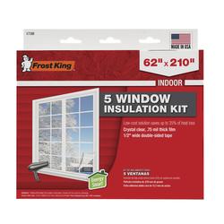 62 In. X 210 In. Outdoor Stretch Window Insulation Kit | Frost King Film  Large