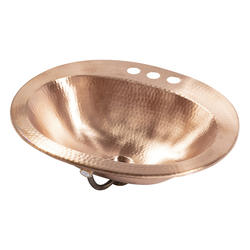 Sinkology Seville W X D Naked Copper Oval Drop In Bathroom Sink At Menards