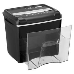 Basics 6 Sheet Cross Cut Paper Shredder-Black - household