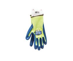 GRX | IND301 Exagrip Blue Latex Gloves - Large, Grey - Floor & Decor