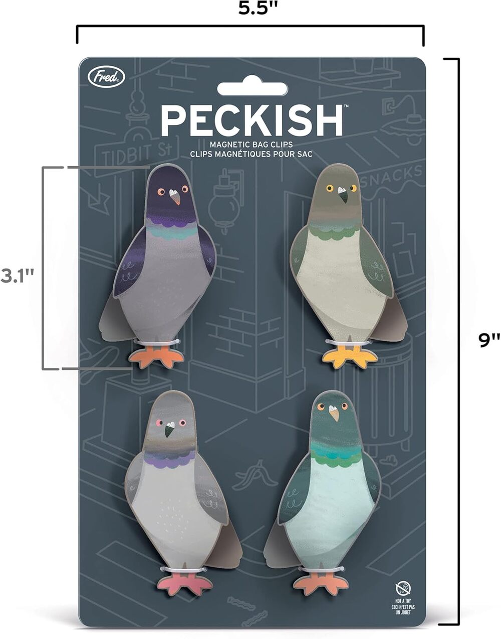 Peckish Magnetic Bag Clips - Thumbnail 3