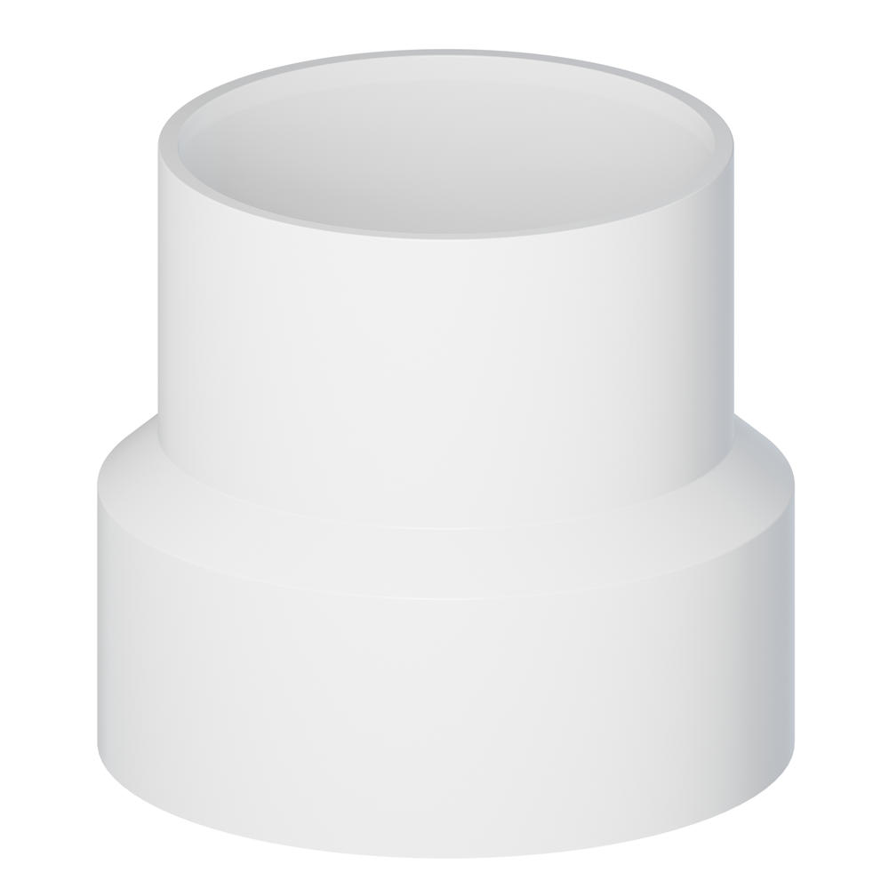 6" x 4" Sewer and Drain PVC Reducing Coupling