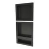 AKDY 24" x 12" Brushed Stainless Rectangular Shower Niche