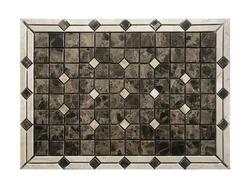 TILEZE Bernardo Alexander Bianco 12 x 17 Marble Mosaic Tile