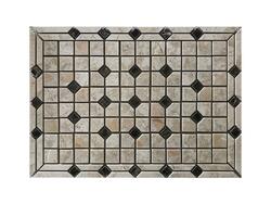 TILEZE Bernardo Catherine Emperador Dark 12 x 17 Marble Mosaic Tile