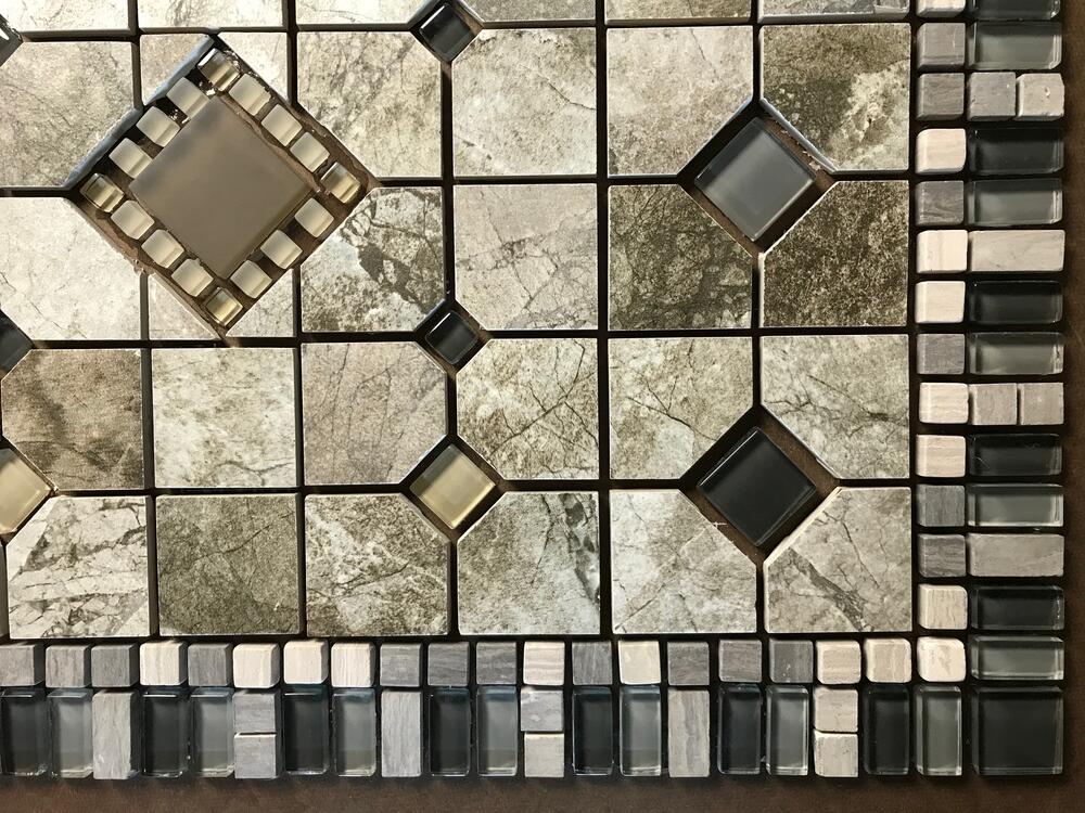 TILEZE Rapture Passion Randomness 17 x 24 Porcelain Mosaic Tile