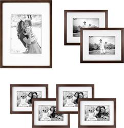 MCS® Industries 7-Piece Wood Gallery Frame Set - Walnut