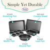 Alpine Cuisine® 5-Piece Carbon Steel Baking Set