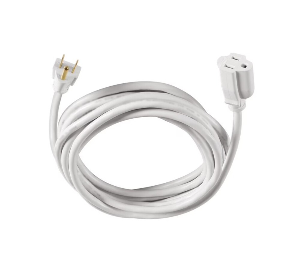 15' 16-Gauge White Extension Cord at Menards®