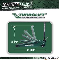 Masterforce® 3-Ton Long Reach Low-Profile Floor Jack at Menards®