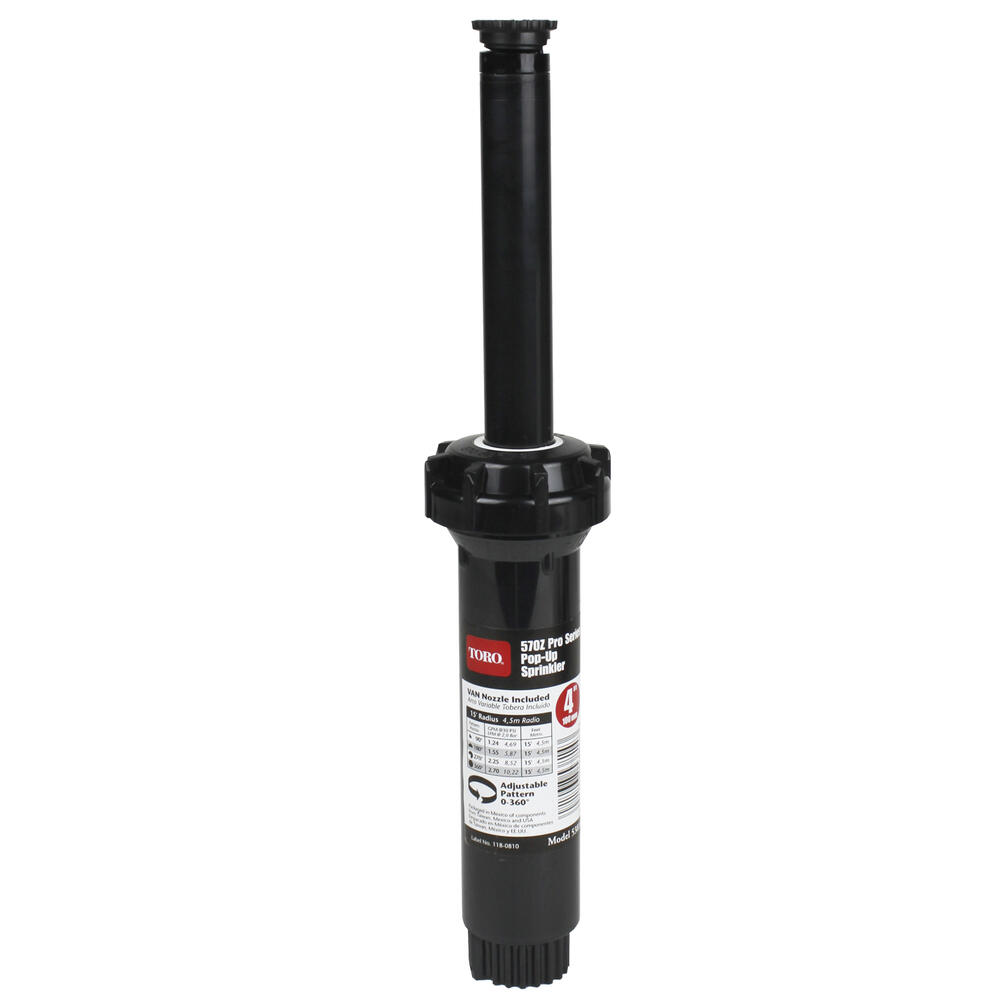 Toro 570Z Pro Series 4 in. H Adjustable Pop-Up Sprinkler Toro 570Z Pro Series 4 in. H Adjustable Pop-Up Sprinkler
