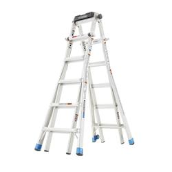 Safe Reach® 23ft Aluminum Multi-Position Ladder with Project Top - 300 lb. Type IA Load Rating