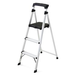 Safe Reach® Aluminum 3-Step Stool with Project Top Organizer - 250 lb. Type I Load Rating