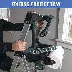 Safe Reach® Type IA Aluminum 3-Step Project Stool - 300 lb. Max at