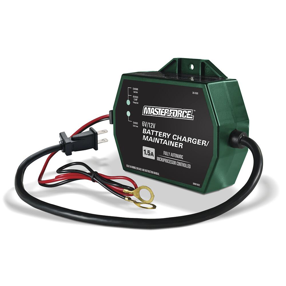 Masterforce™ 1.5-Amp Battery Charger and Maintainer at Menards®
