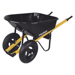 Truper® Steel 2-Wheel Wheelbarrow with Steel Handle - 6 cu.ft.