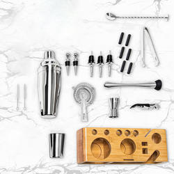 23-Piece Bartender Kit and Bamboo Stand at Menards®