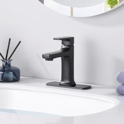 Ultra Faucets Dean One-Handle Matte Black Bathroom Sink Faucet at Menards®