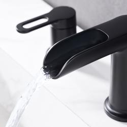 Ultra Faucets Sozu Two-Handle Widespread Matte Black Bathroom Sink Faucet at Menards®