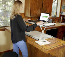 Mini standing store desk converter