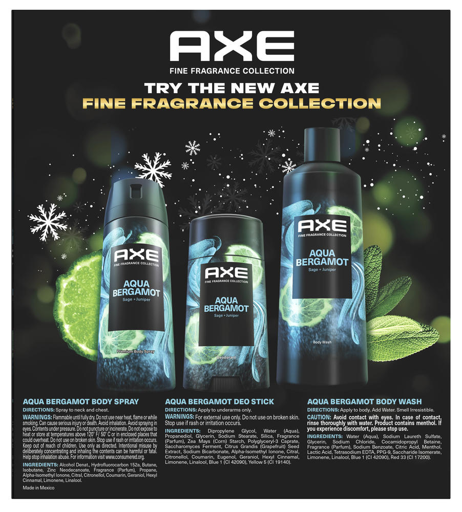 AXE AQUA BERGAMOT プレミアムデオドラント3本セット Amazon.com : AXE Fine Fragrance Collection Premium Deodorant