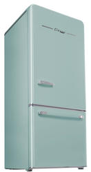 UNIQUE Classic Retro 17.7-cu ft Counter-depth Bottom-Freezer Refrigerator  with Ice Maker (Ocean Mist Turquoise) ENERGY STAR in the Bottom-Freezer  Refrigerators department at