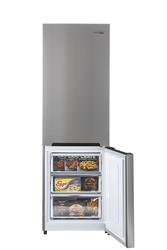 VÄLGRUNDAD Bottom-freezer refrigerator, Stainless steel, 19 cu.ft