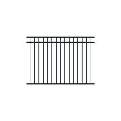 Yardworks Asbury 4x6 Black 3-Rail Aluminum Fence Panel at Menards®