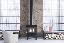 STHOUYN 11 Square Feet Natural Vent Freestanding Wood Burning Stove &  Reviews