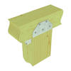 MiTek® 6" x 6" G90 Steel 2-Sided High Uplift Post Anchor