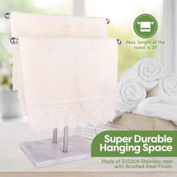 Homeries Marble Double Hand Towel Holder at Menards®