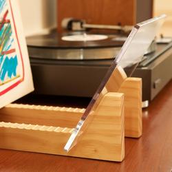 Mini Vinyl Record Holder - Walnut Finish at Menards®