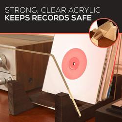 Mini Vinyl Record Holder - Walnut Finish at Menards®