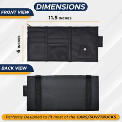 EcoNour Car Sun Visor Organizer - Black at Menards®