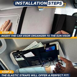 EcoNour Car Sun Visor Organizer - Black at Menards®