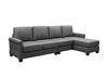 Beria Gray Sofa with Ottoman