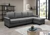 Beria Gray Sofa with Ottoman