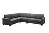 Temel Gray L-Shaped Sectional