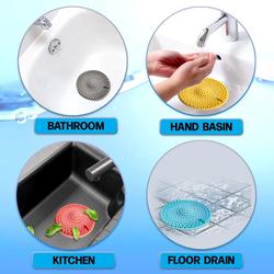 5 Pack Hair Drain Catcher, Silicone Shower Drain Cover Silicone