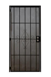 Tru Bolt Series X Black Steel Prehung Security Screen Door At Menards