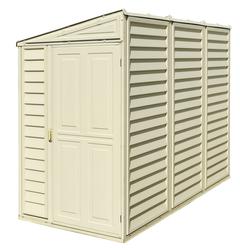 DuraMax® SideMate 4 x 8 x 6' Vinyl Storage Shed with Foundation