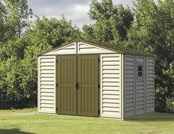 DuraMax® WoodBridge® Plus 10 x 8' Vinyl Storage Shed with
