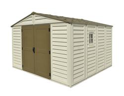 DuraMax® WoodBridge® Plus 10 x 10' Vinyl Storage Shed with