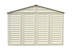 DuraMax® WoodBridge® Plus 10 x 10' Vinyl Storage Shed with