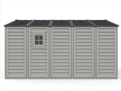 DuraMax® WoodBridge II 10.5 x 13 x 7.5 Outdoor Vinyl Storage Shed