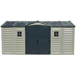 DuraMax Plus Apex Pro 15 x 8 Outdoor Vinyl Storage Shed with